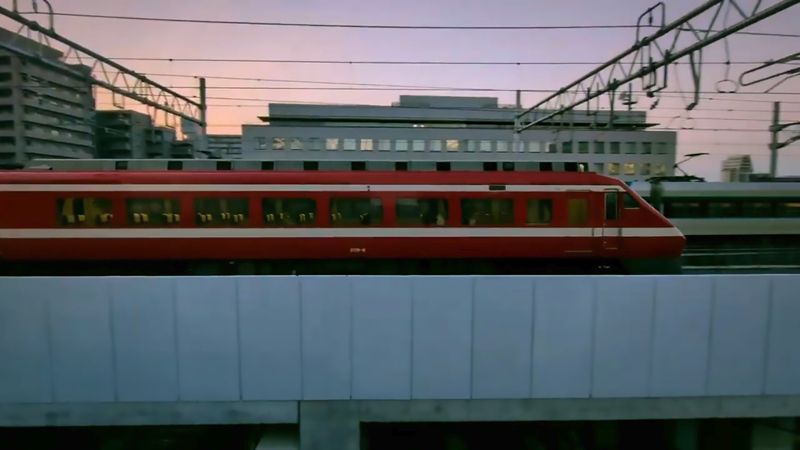 200系の1800系カラーリング（とうきょうスカイツリー2025年夏）（筆者撮影）