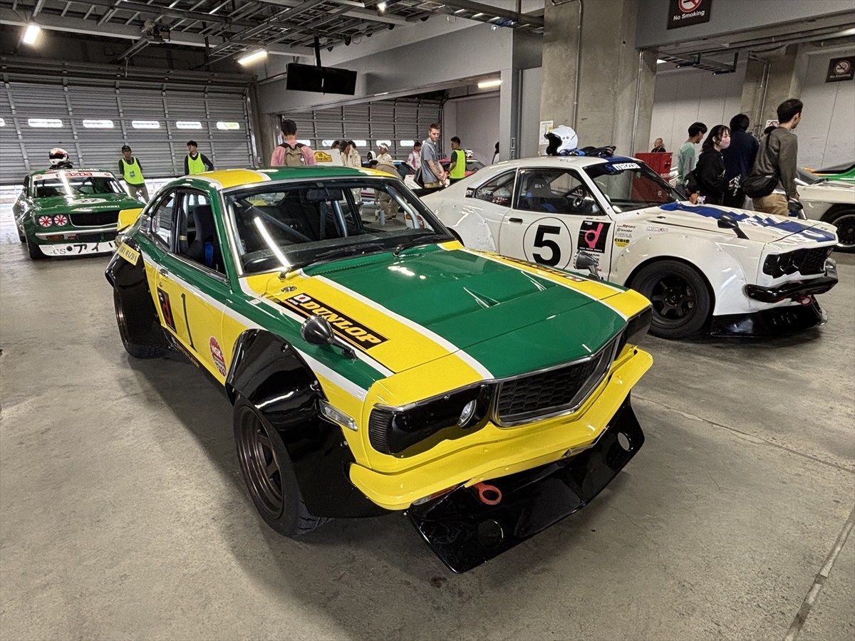 デモランを披露したマツダ「サバンナ（RX-3）」（写真：桃田健史）