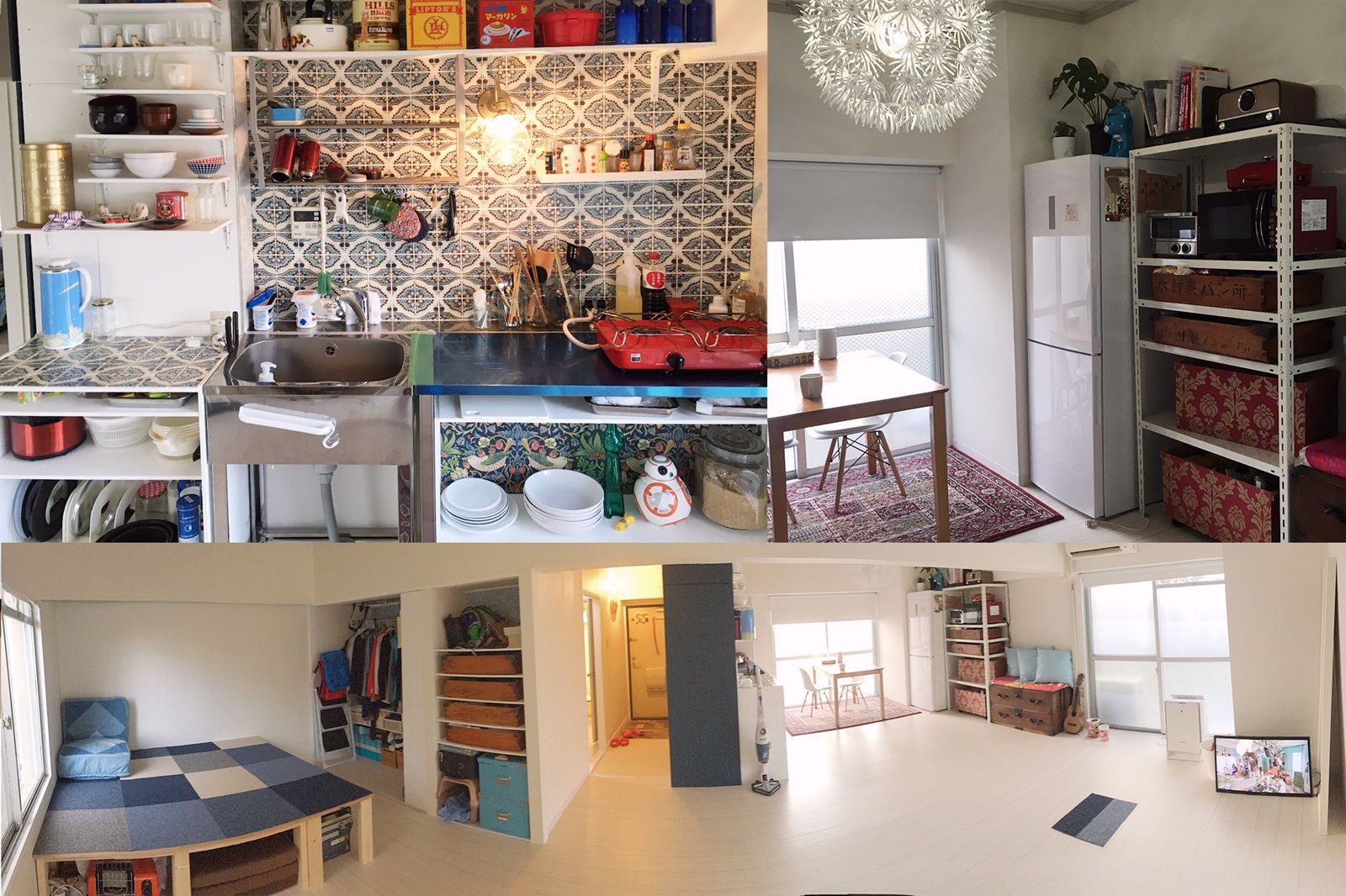 その前に住んでいた50m²の家。2DKから1Rにリノベーションした。開放的で暮らしやすいが、寒くて暑い（光熱費がすごいことに）（筆者撮影）