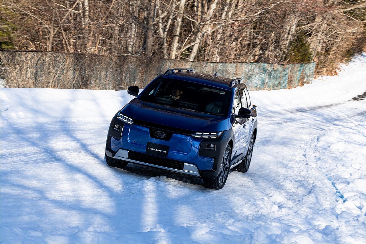 2026年4月上旬に正式発表予定、スバル新型BEV「トレイルシーカー」のプロトタイプ（写真：三木 宏章）