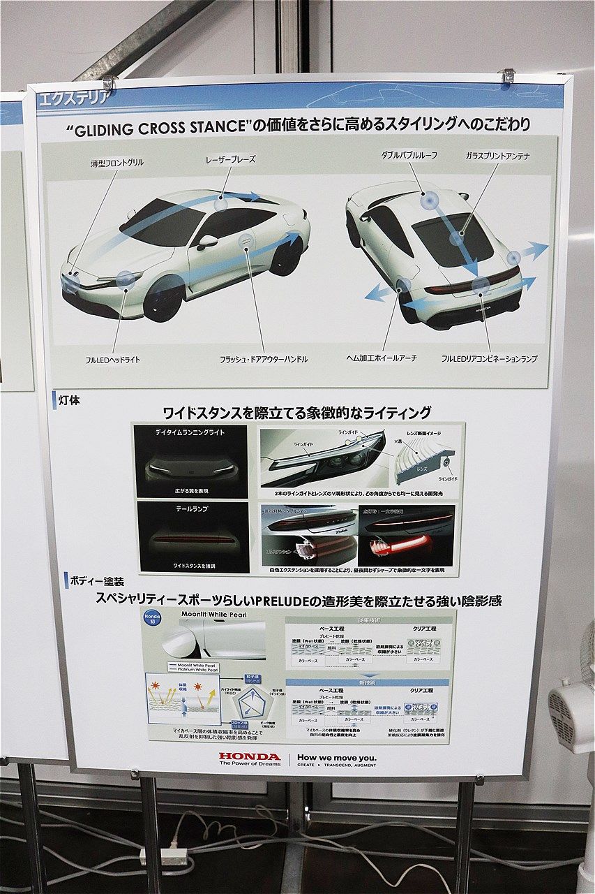 ホンダの新型「プレリュード」（筆者撮影）