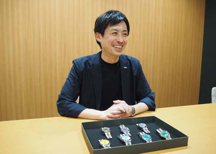 海外向け商品の開発責任者・平松恭典氏は、「20年勤めてきて、ここまで売れた時計は見たことがない」と語る（記者撮影）