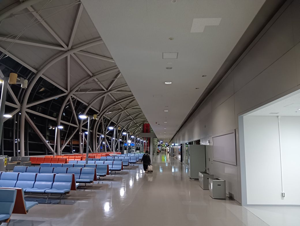 出発前の関西国際空港の様子（筆者撮影）