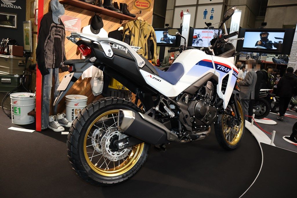 XL750トランザルプの展示車両（筆者撮影）