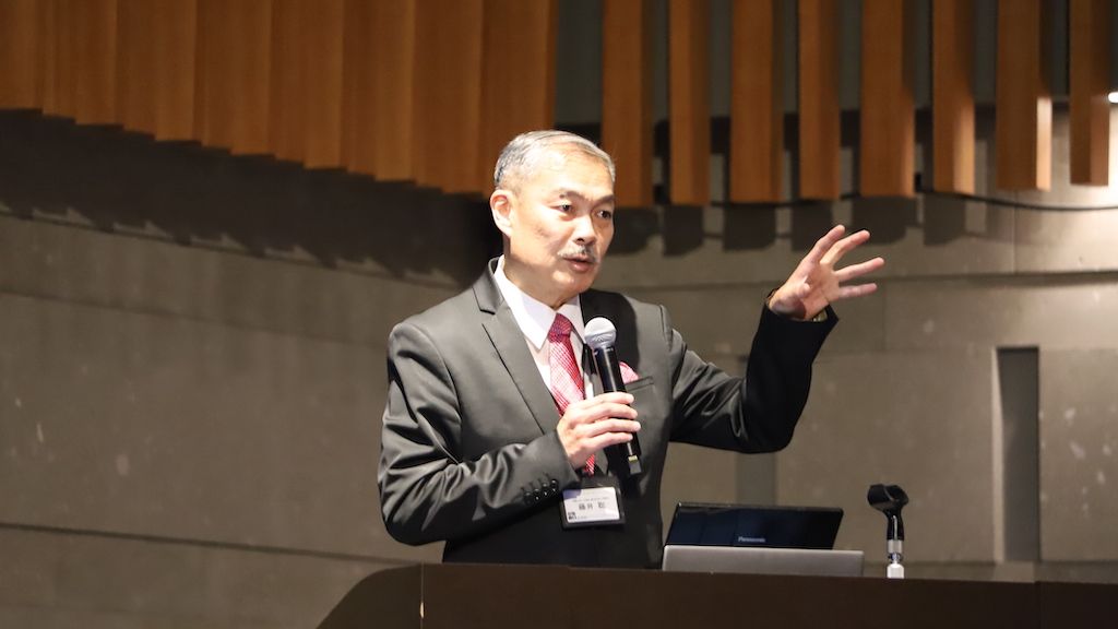 京都大学大学院教授の藤井聡氏（写真：日本モビリティ・マネジメント会議）
