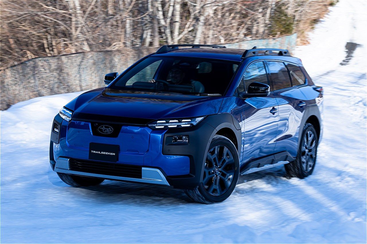 2026年4月上旬に正式発表予定、スバル新型BEV「トレイルシーカー」のプロトタイプ（写真：三木 宏章）
