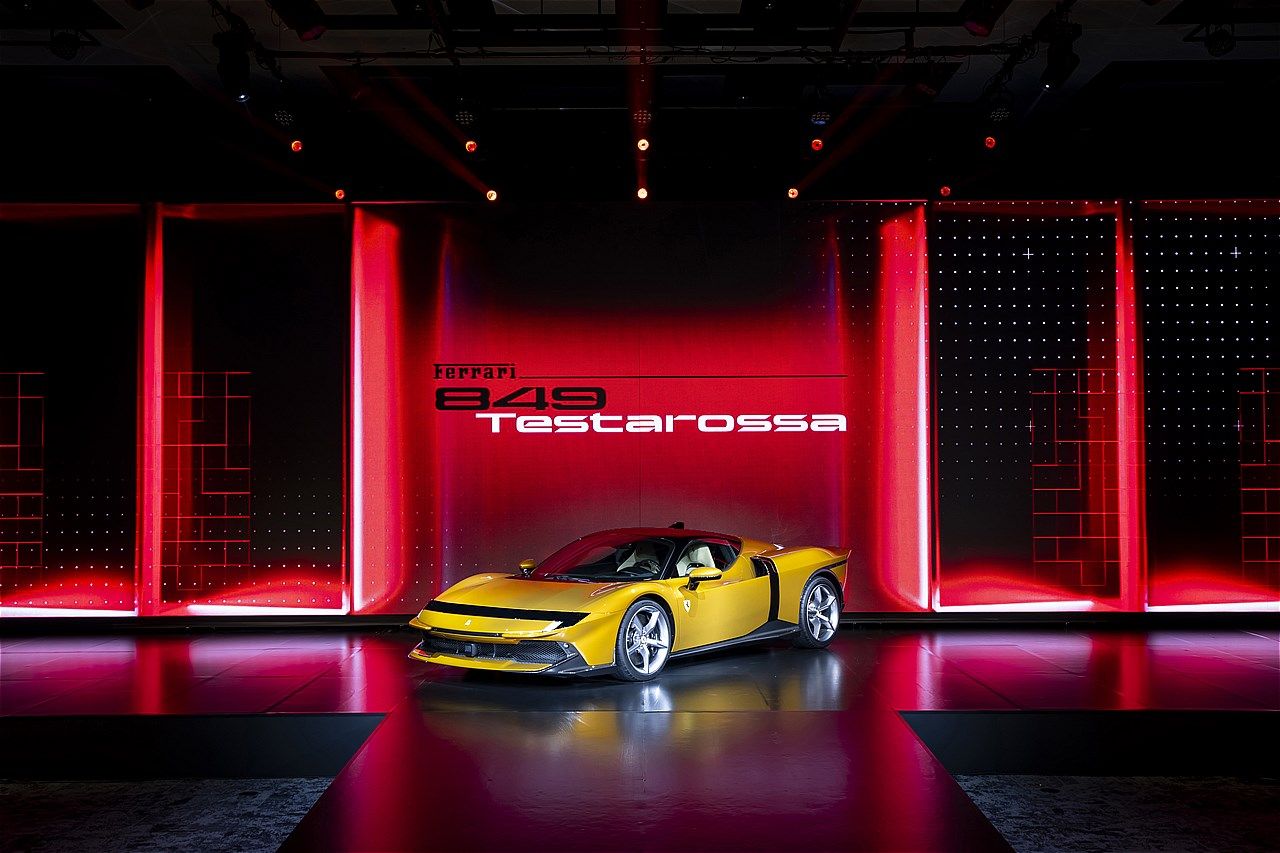 東京で行われたフェラーリ「849テスタロッサ」ジャパンプレミアの様子（写真：フェラーリ・ジャパン）