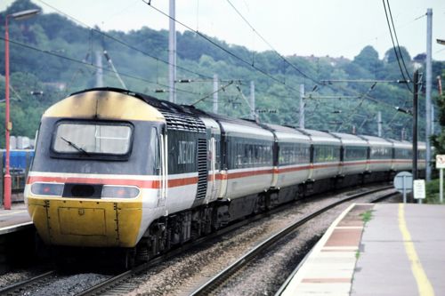 イギリスの初代高速鉄道HST（High Speed Train）（1997年 筆者撮影）