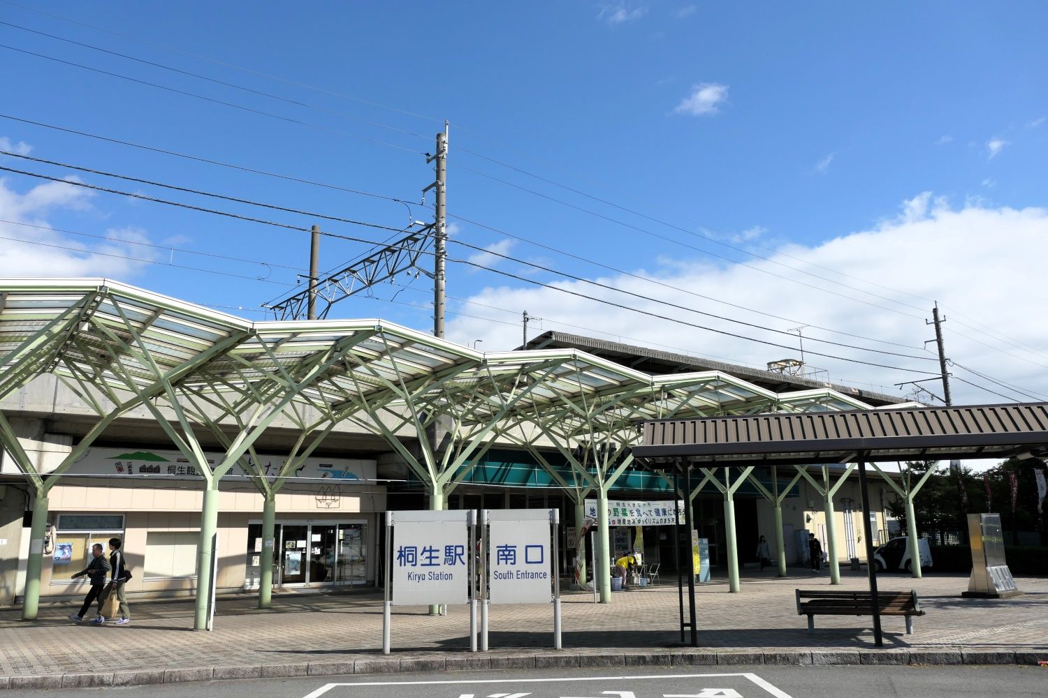 桐生駅の南口（編集部撮影）