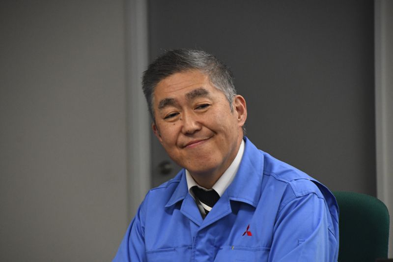 三菱重工の新交通システムを所管するGXセグメントの藤岡健治セグメント長代理（記者撮影）