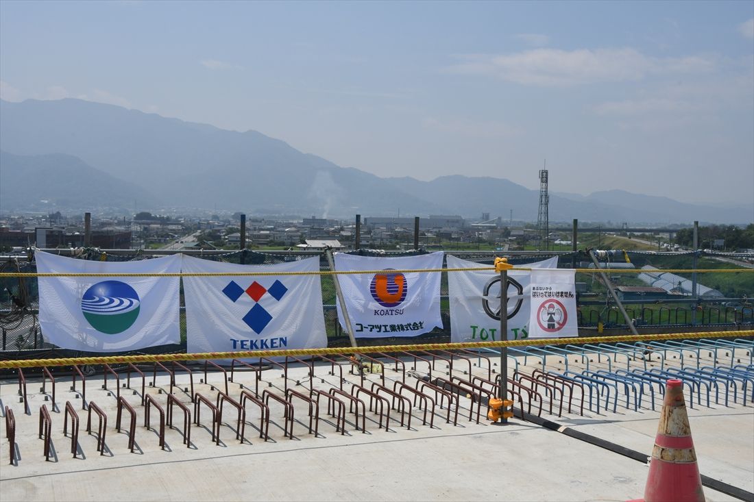 リニア中央新幹線常永川橋梁（記者撮影）