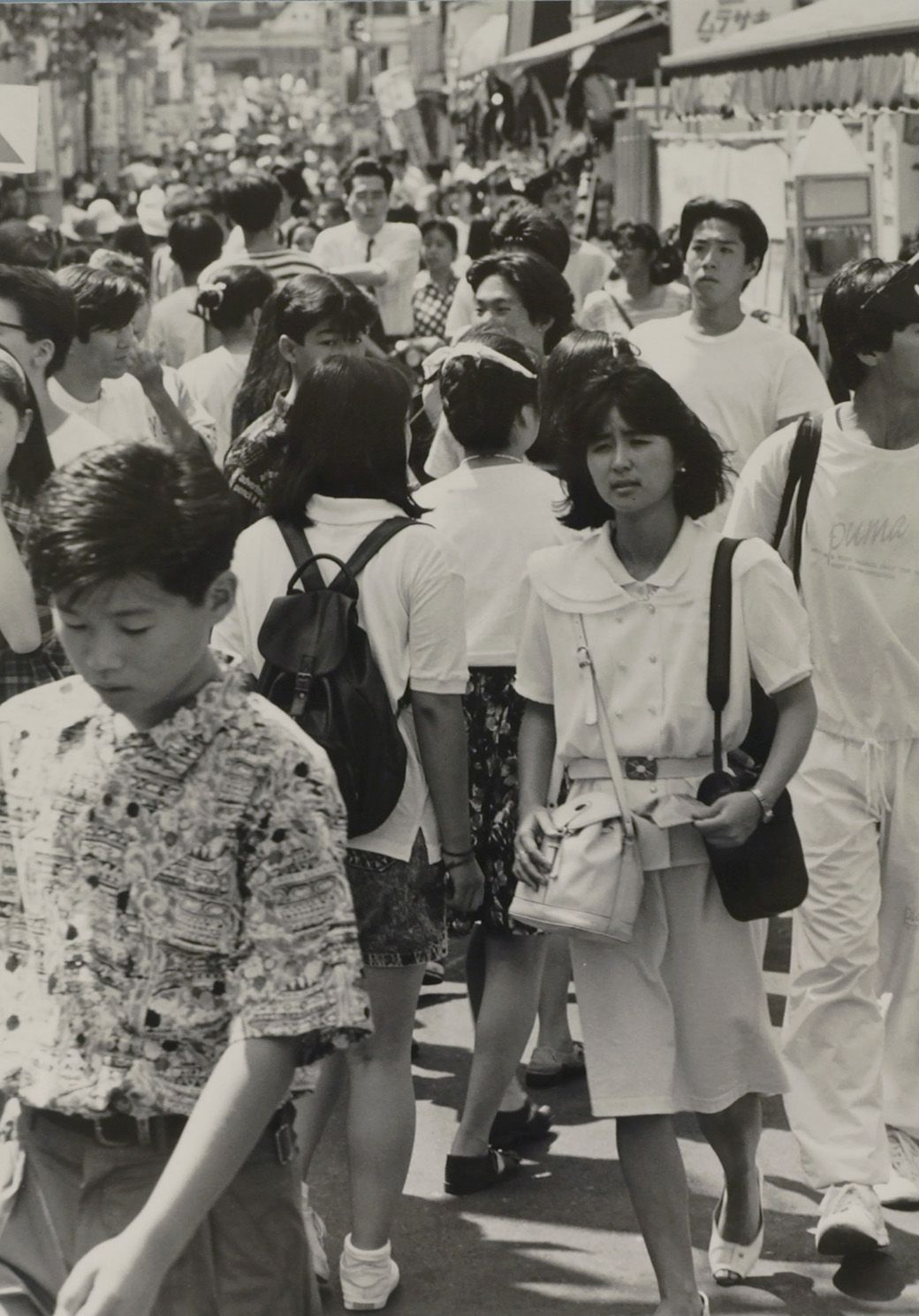 原宿・竹下通り。夏休みで、平日も賑やか（写真：1990年8月7日、梅谷秀司撮影）