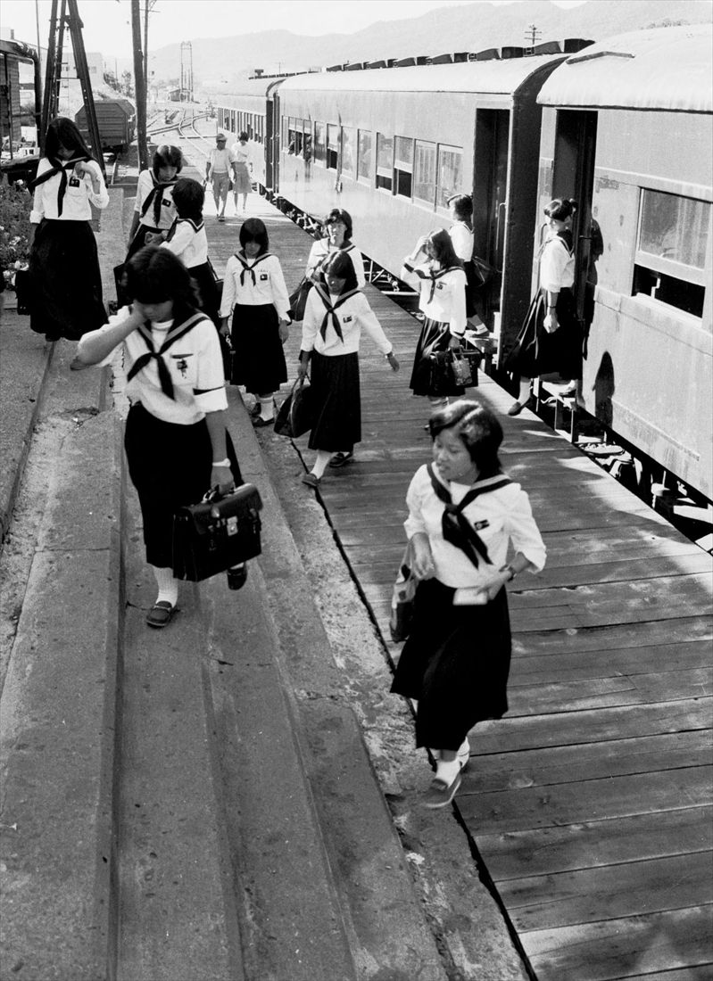 三菱大夕張鉄道の通学風景（撮影：南正時）