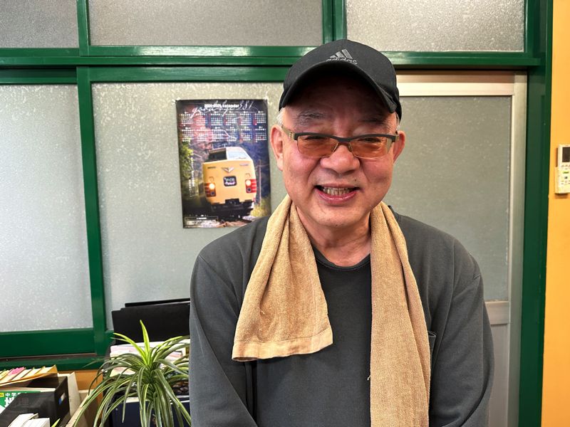 大阪屋の社長、竹井正樹さん（筆者撮影）
