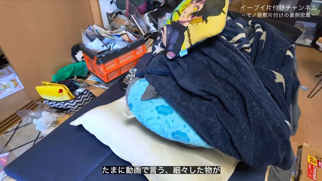 どれくらいリサイクルやオークションに出せるモノがあるだろうか（画像：「イーブイ片付けチャンネル」より）