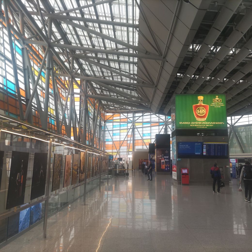 アルメニア・ズヴァルトノッツ国際空港（筆者撮影）