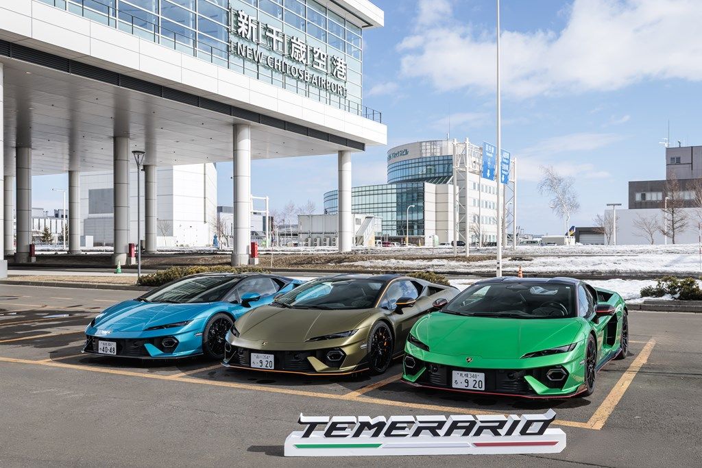 北海道で開催されたランボルギーニ「テメラリオ」「ウルスSE」試乗会の様子（写真：Lamborghini）
