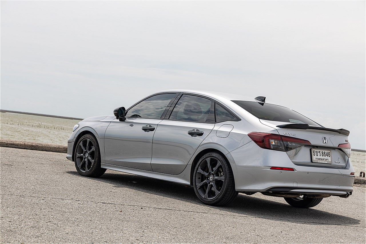 タイで試乗したホンダ「シビック e:HEV RS」（写真：筆者撮影）