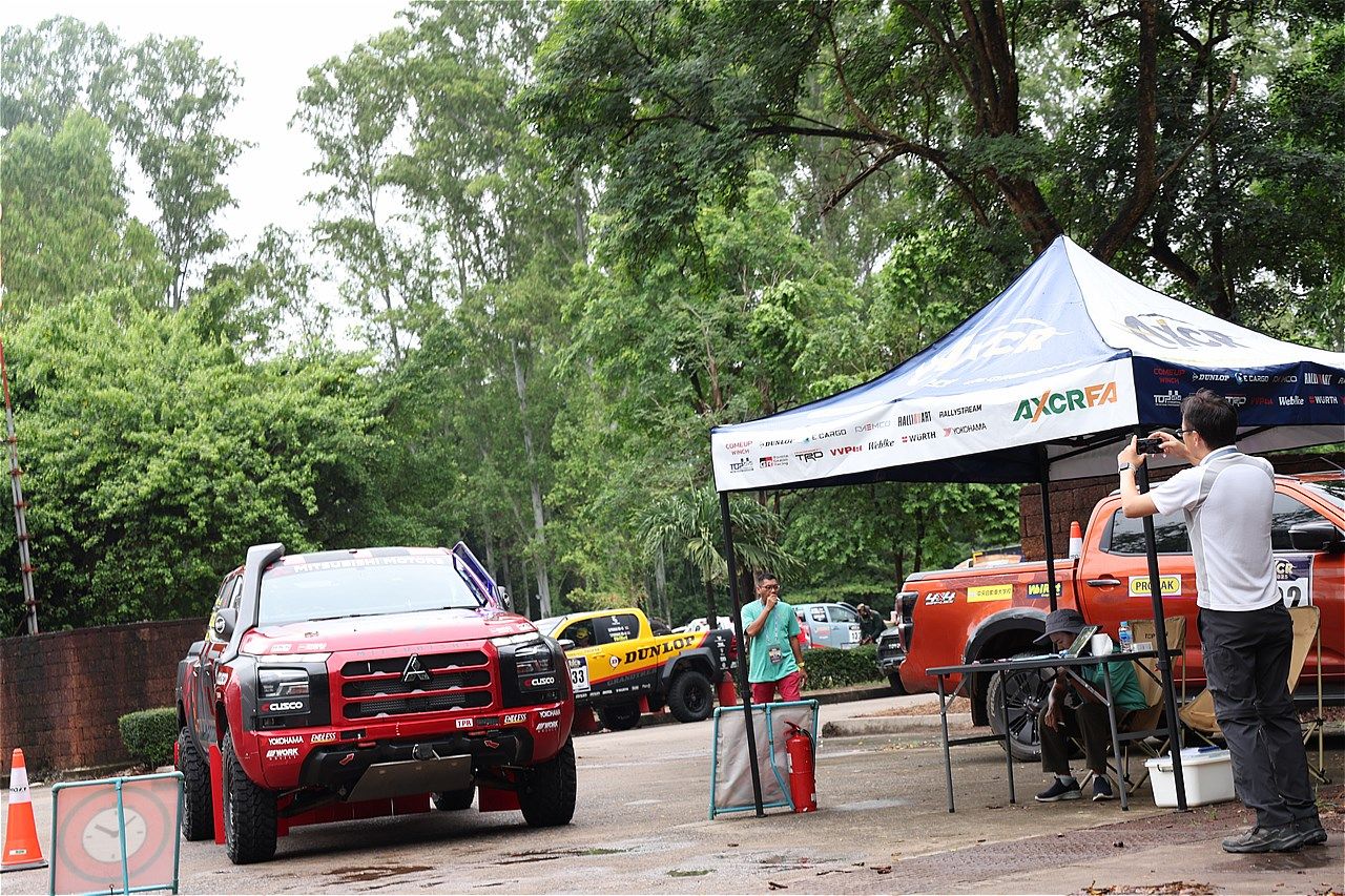 アジアンクロスカントリーラリー2025とチーム三菱ラリーアートの様子（写真：三木 宏章）