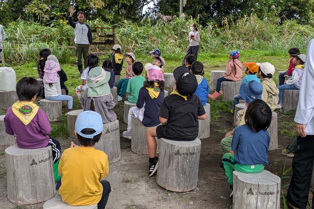 新都心線 見沼たんぼ地区での自然体験会の様子