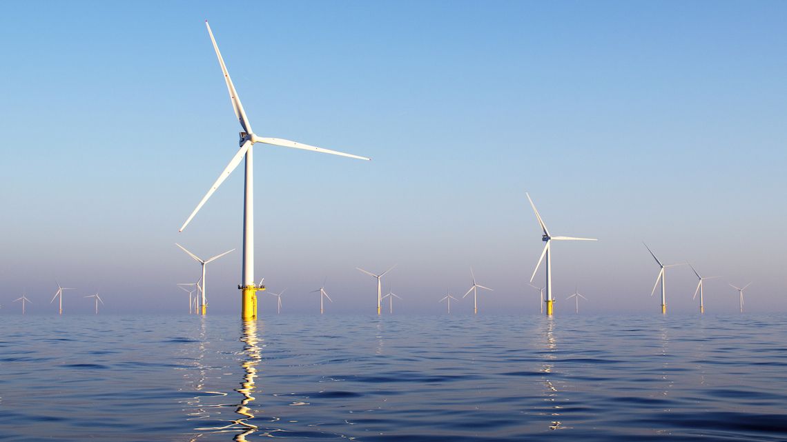 洋上風力発電のイメージ