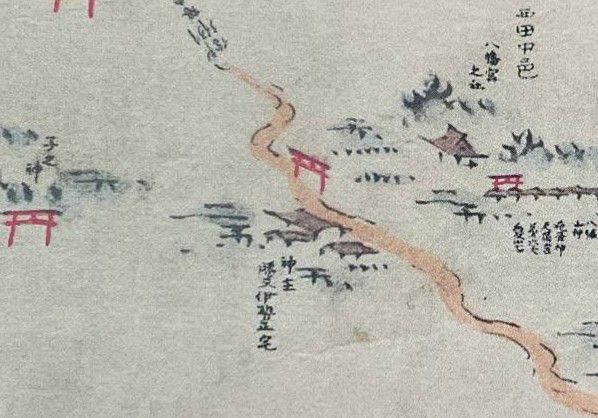 矢倉沢通見取絵図