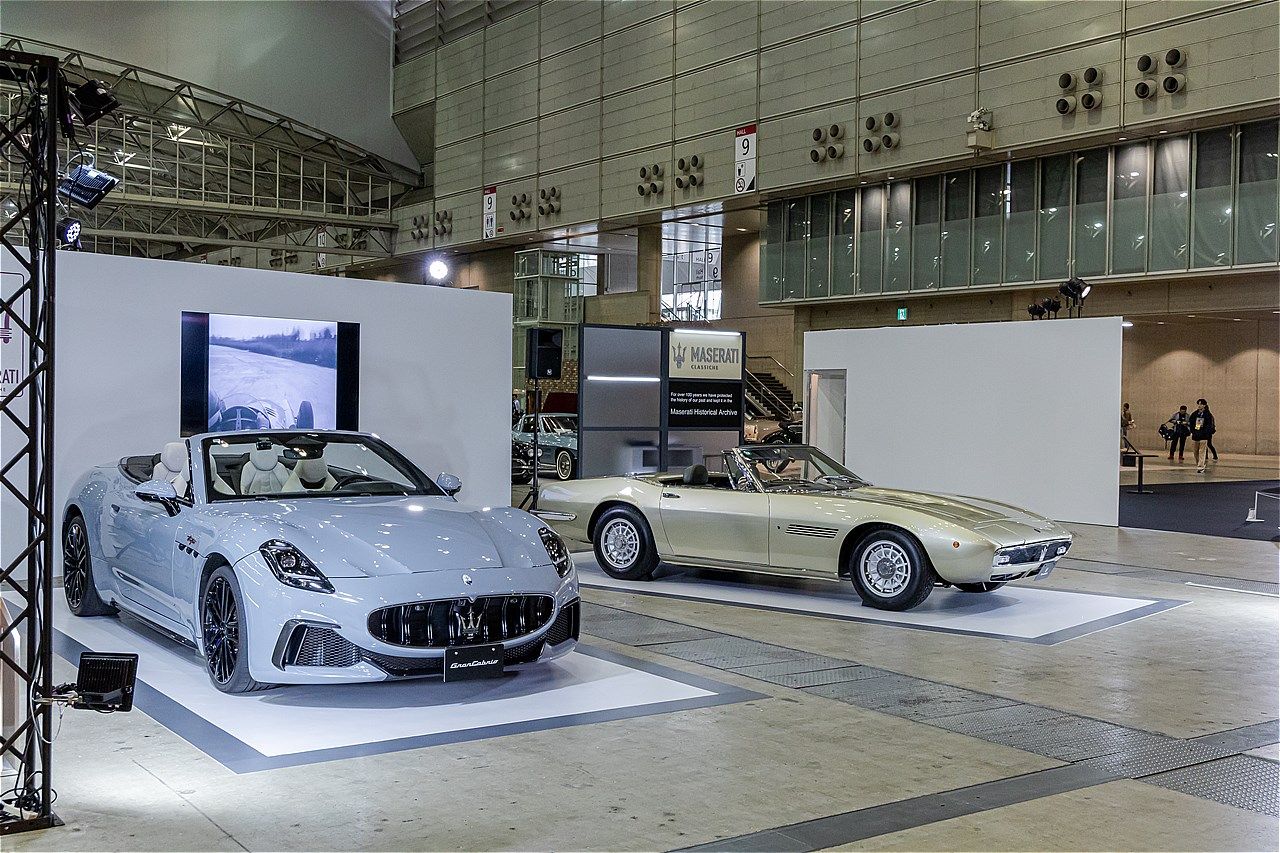 オートモビルカウンシル2025でのマセラティ ジャパンの展示内容（筆者撮影）