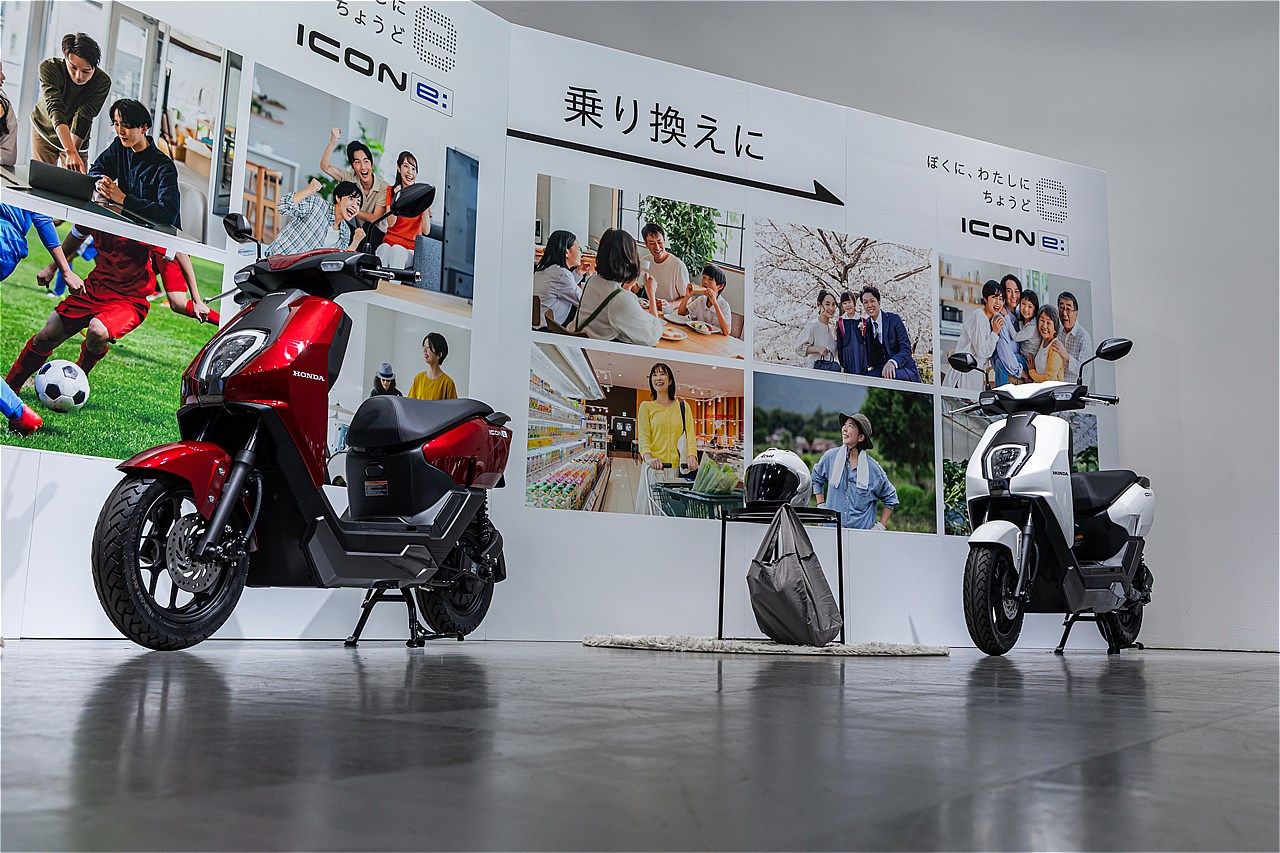 原付一種のホンダ新型電動スクーター｢アイコンe:｣（写真：三木 宏章）