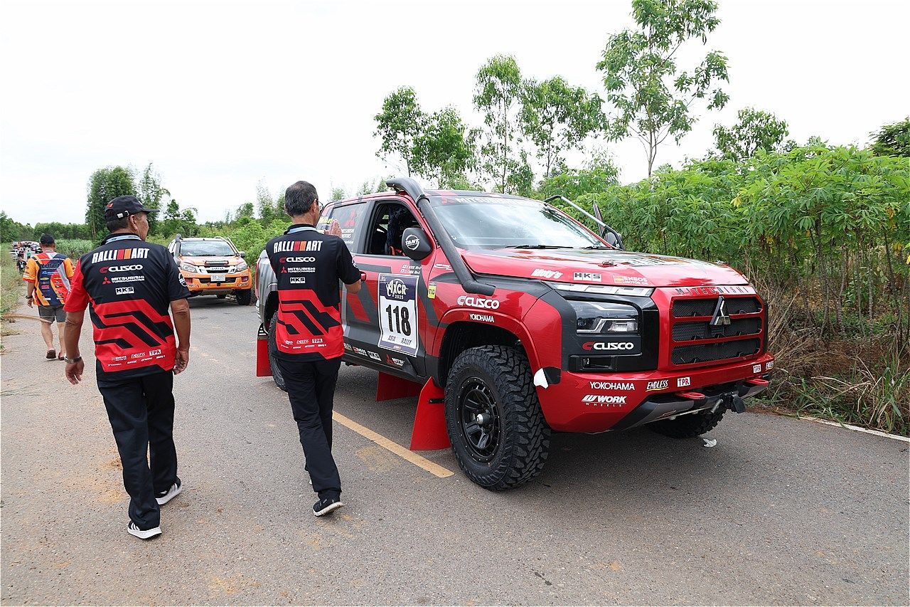 アジアンクロスカントリーラリー2025とチーム三菱ラリーアートの様子（写真：三木 宏章）