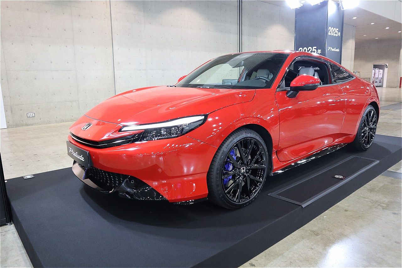2025年秋発売予定のホンダ新型「プレリュード」（筆者撮影）