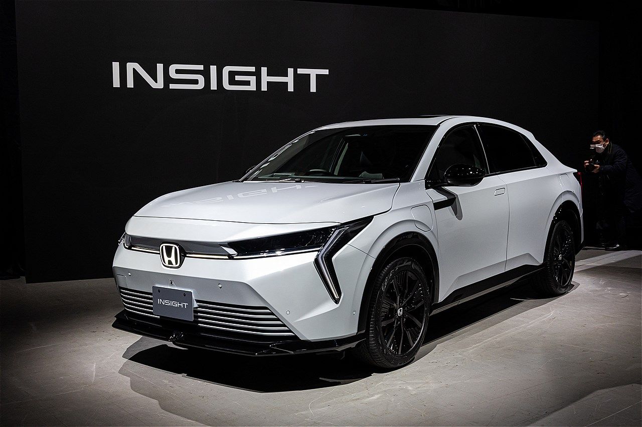 ホンダが2026年春発売を予定している新型BEV「インサイト」（写真：三木 宏章）