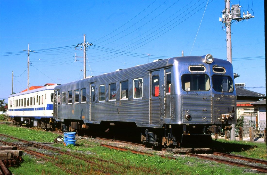 日本初のステンレス製気動車だった茨城交通湊線（現・ひたちなか海浜鉄道）のケハ601（撮影：南正時）