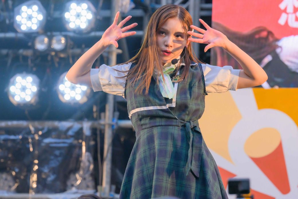 夏目坂46ではプロのアイドル顔負けのパフォーマンスを披露していた （写真提供：望月優夢さん）