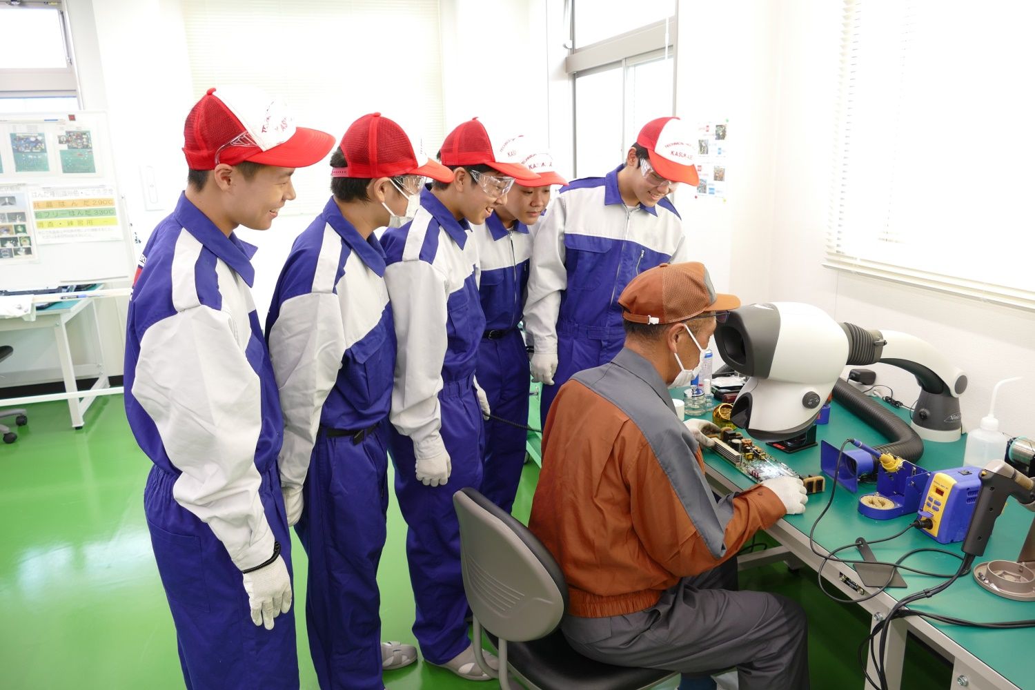 春日部工業高校の実習