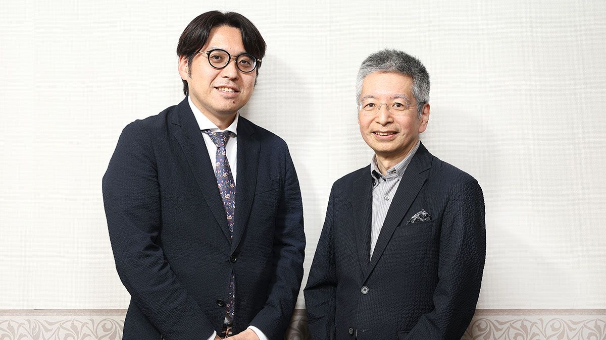 近畿大 大塚篤司先生（左）と大阪大 大竹文雄先生（右）