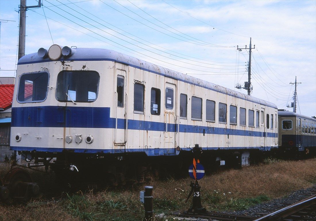 茨城交通湊線（現・ひたちなか海浜鉄道）のキハ1103。元留萌鉄道の車両だった（撮影：南正時）