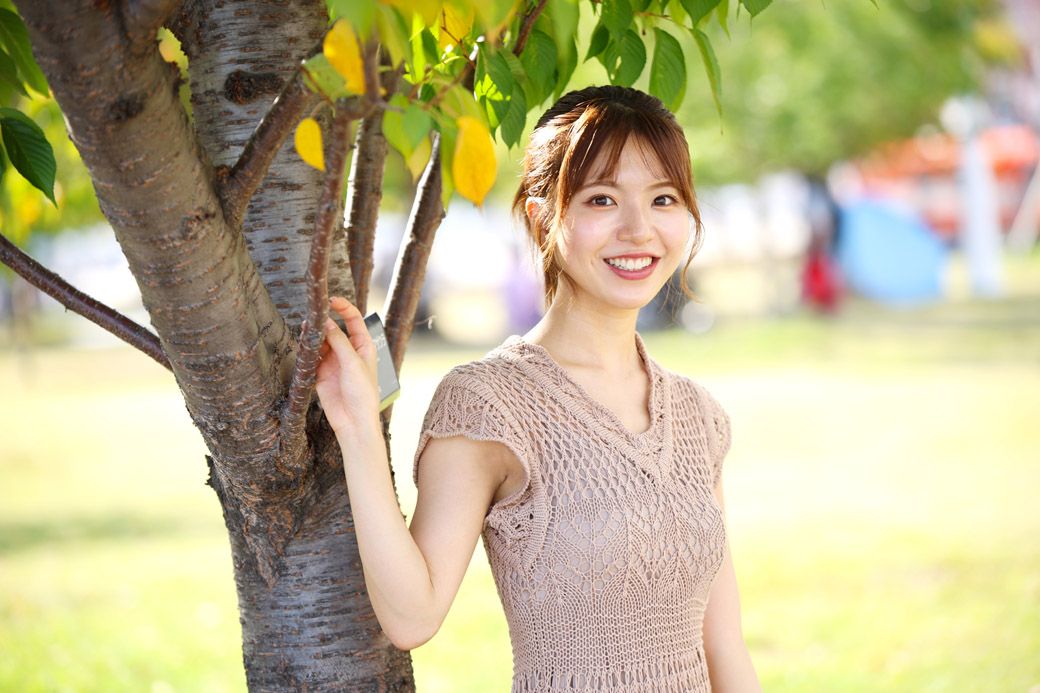 2016年のミスキャンパス立命館と、2017年のMiss of Miss Campus Queen Contestでグランプリを獲得した松田有紗さん（筆者撮影）