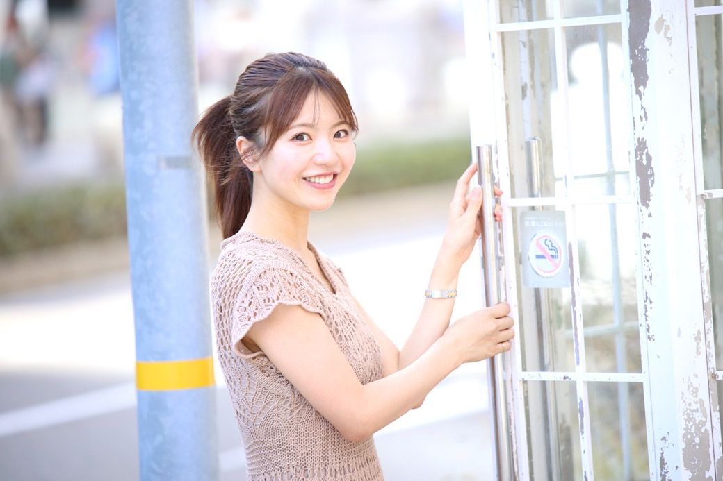 もともとはプレゼンなどが苦手だった松田さんだが、ミスキャン出場を機に克服（筆者撮影）