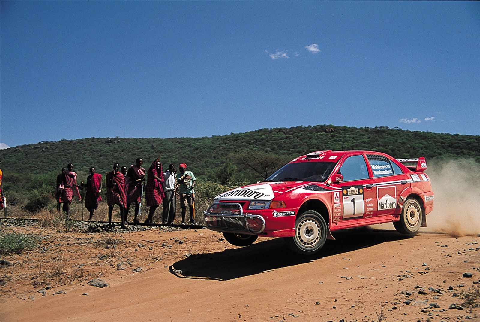 「ランサーエボリューション」WRC出場車（写真：三菱自動車工業）