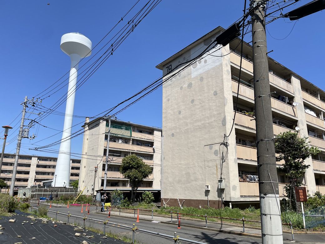 都営辰巳一丁目アパートの一部（筆者撮影）