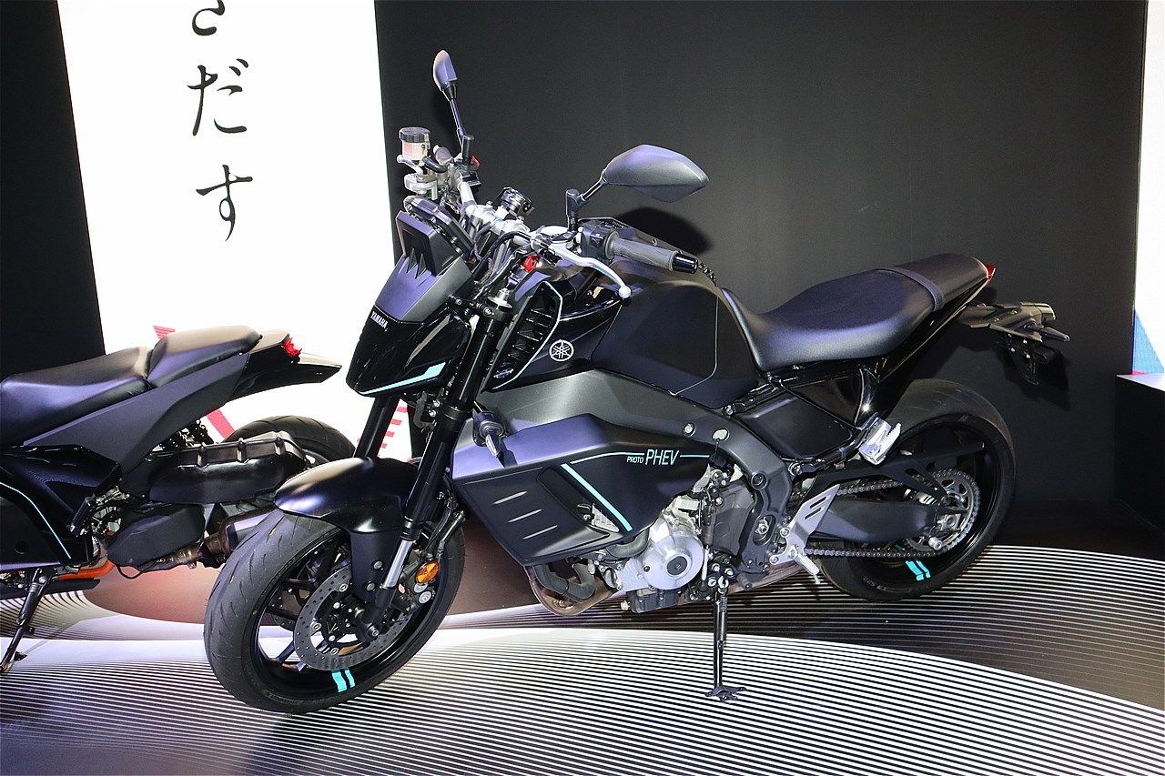ヤマハの「プロトPHEV」（写真：筆者撮影）
