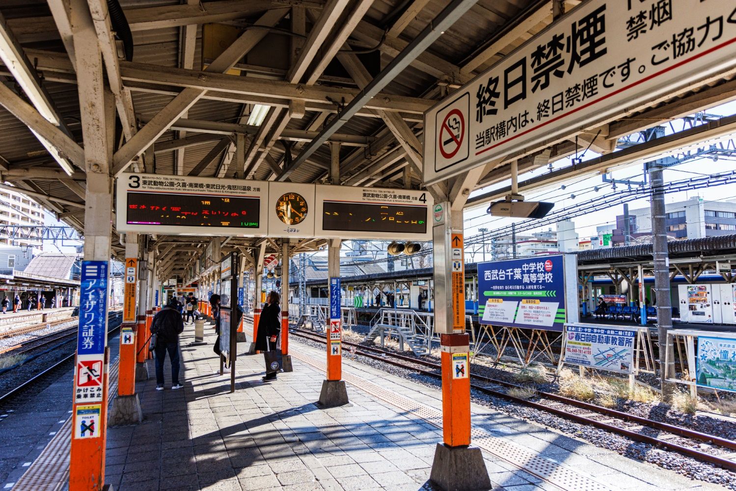 春日部駅のホーム