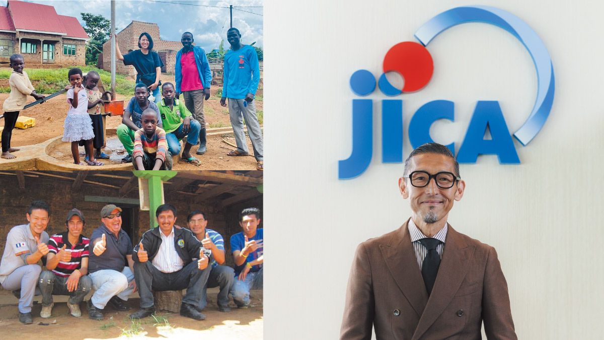 独立行政法人 国際協力機構 青年海外協力隊事務局 事務局長 大塚卓哉 氏とJICA海外協力隊の活動イメージ画像
