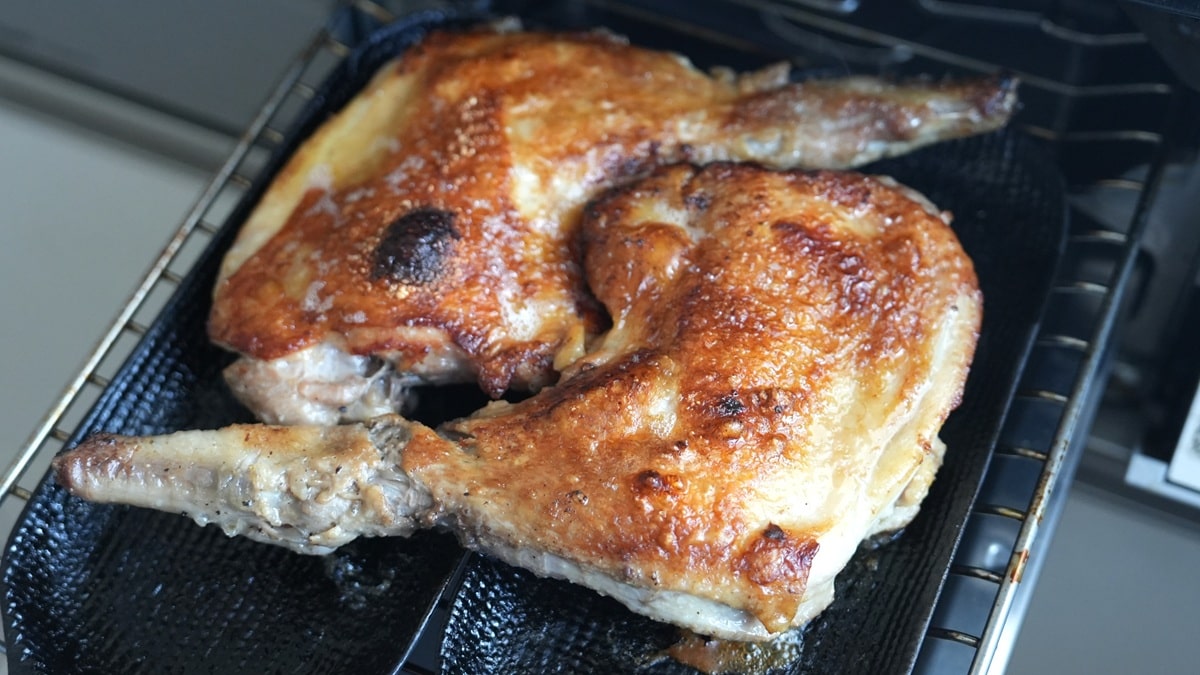 皮がパリパリに