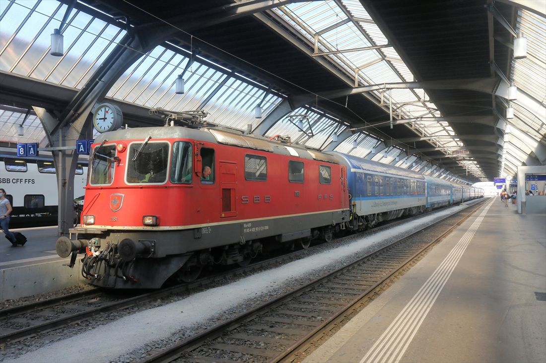 多くの夜行列車が乗り入れるスイス（撮影：橋爪智之）