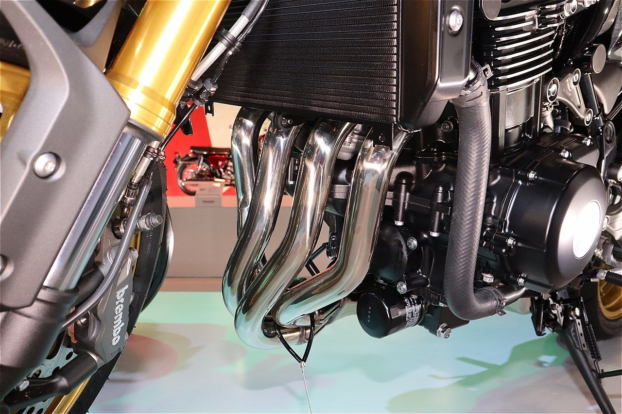 カワサキの新型「Z900RS SE」(筆者撮影）