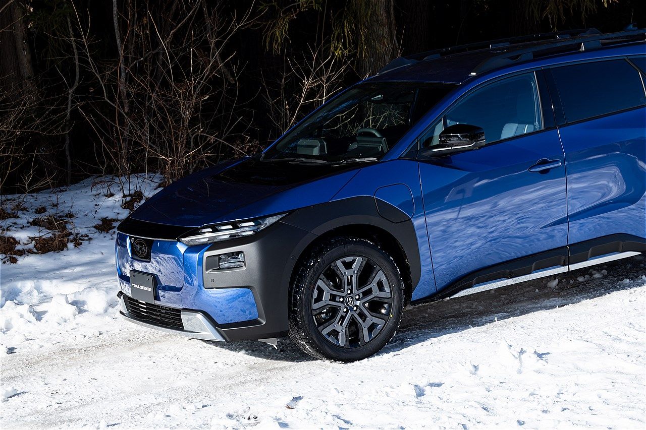 2026年4月上旬に正式発表予定、スバル新型BEV「トレイルシーカー」のプロトタイプ（写真：三木 宏章）