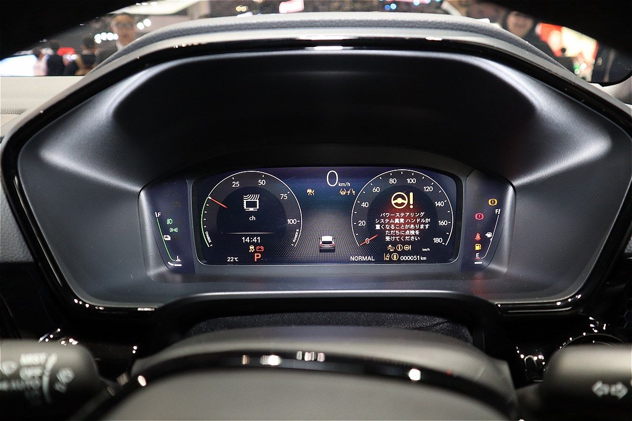 ジャパンモビリティショー2025に展示されたホンダの新型「CR-V e:HEV」（筆者撮影）