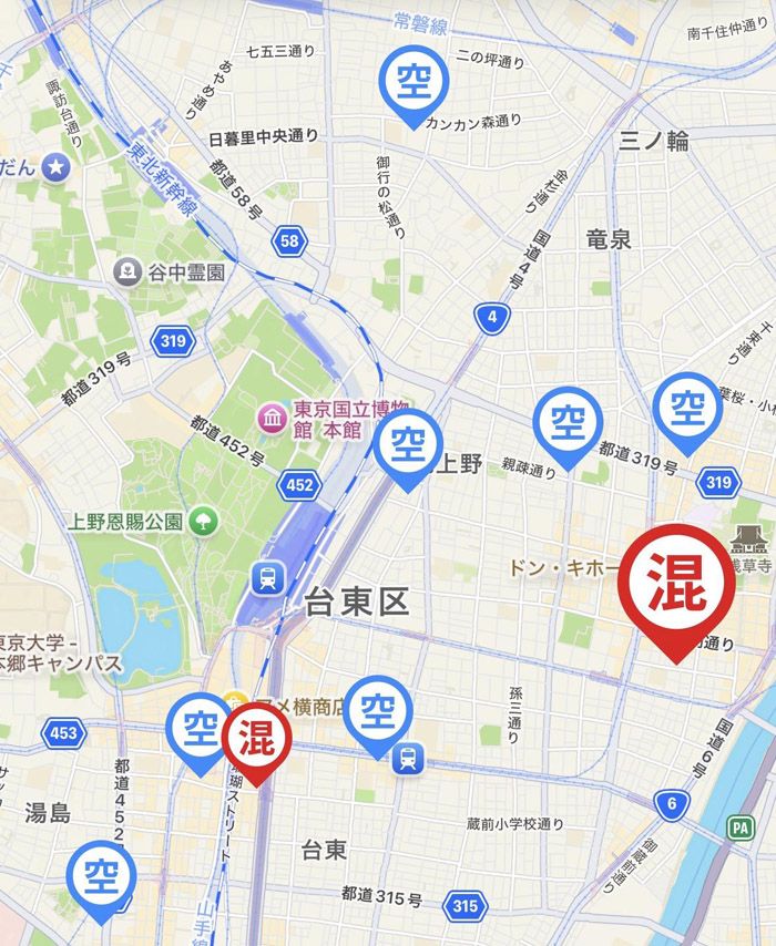 混雑している店舗もひと目でわかる（チョコザップアプリより）