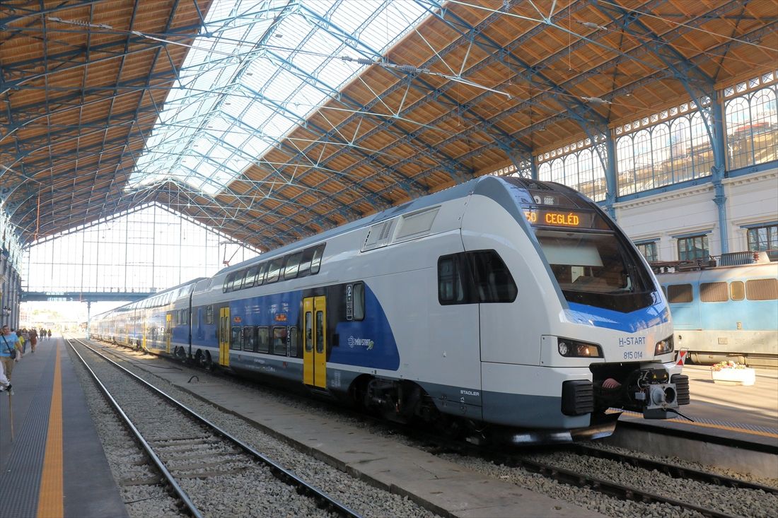 ハンガリー初の2階建て車両となった「KISS」（撮影：橋爪智之）